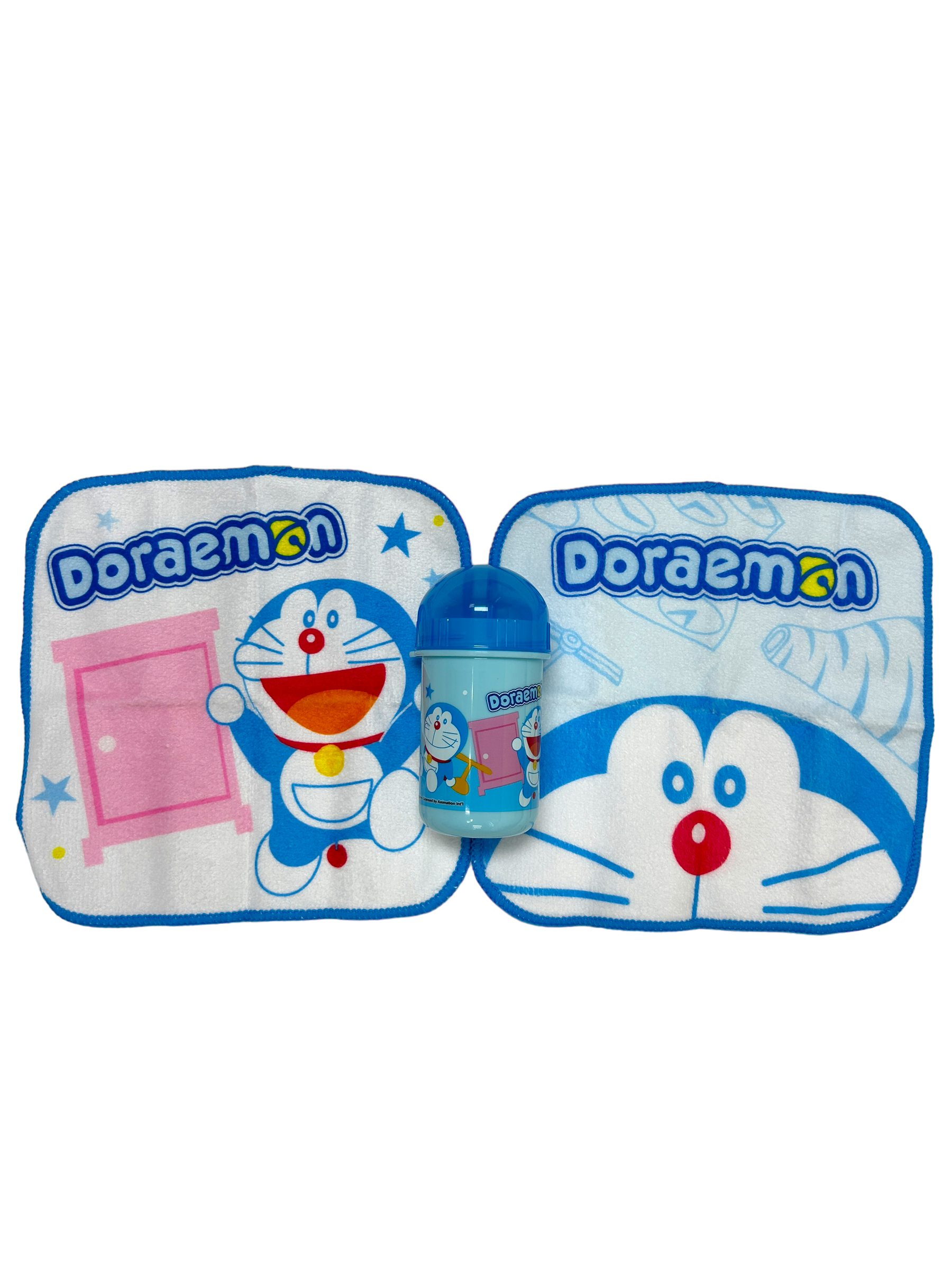 多啦A夢 迷你方巾2條連收納盒