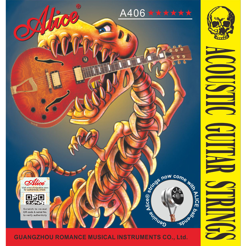 ALICE A406 銅合金 80/20青銅 木吉他弦 民謠吉他弦 (1套6條)