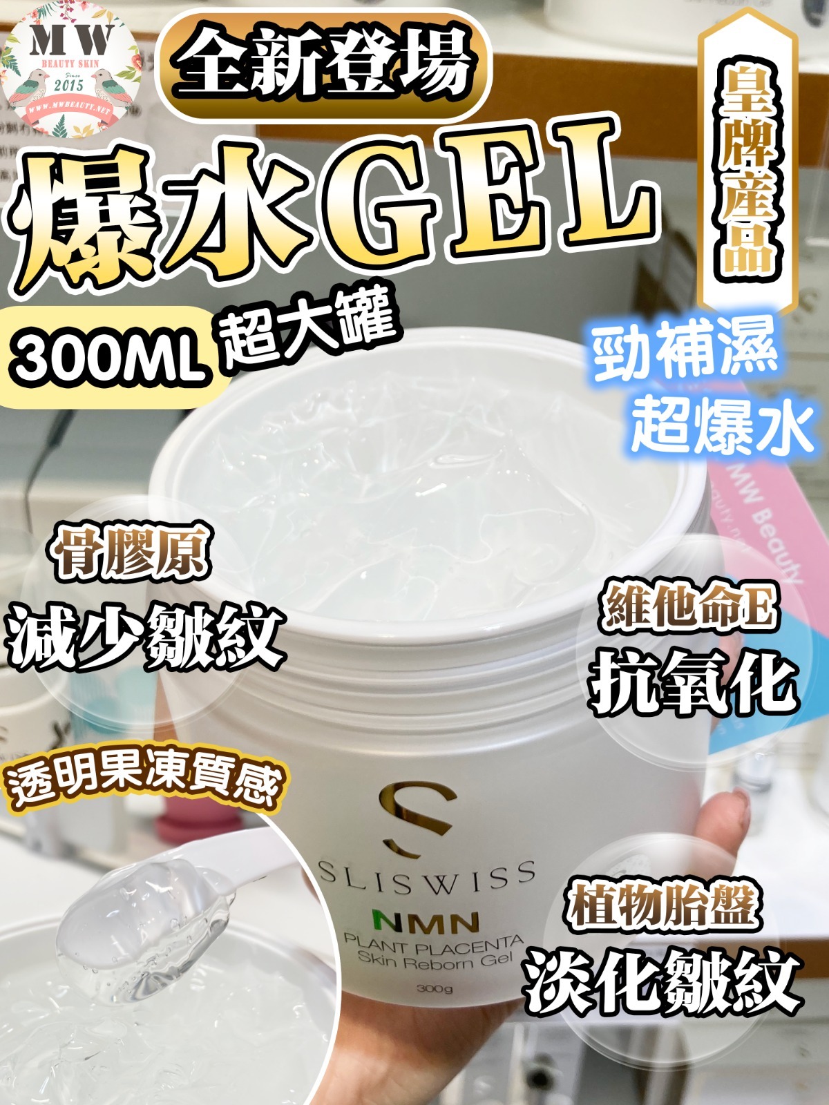 Sliswiss 極光白藜蘆醇新版爆水GEL ＋Sliswiss極光白藜蘆醇爆水精華+Sliswiss極光白藜蘆醇RF眼爆水