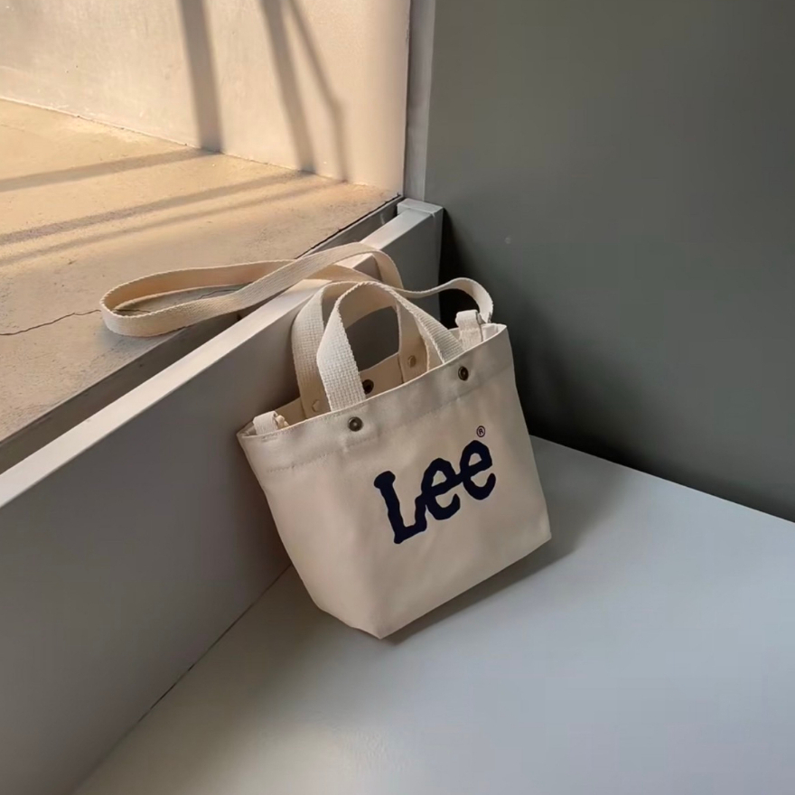 #現貨供應 LEE 經典LOGO 帆布袋 肩背 手提 側背