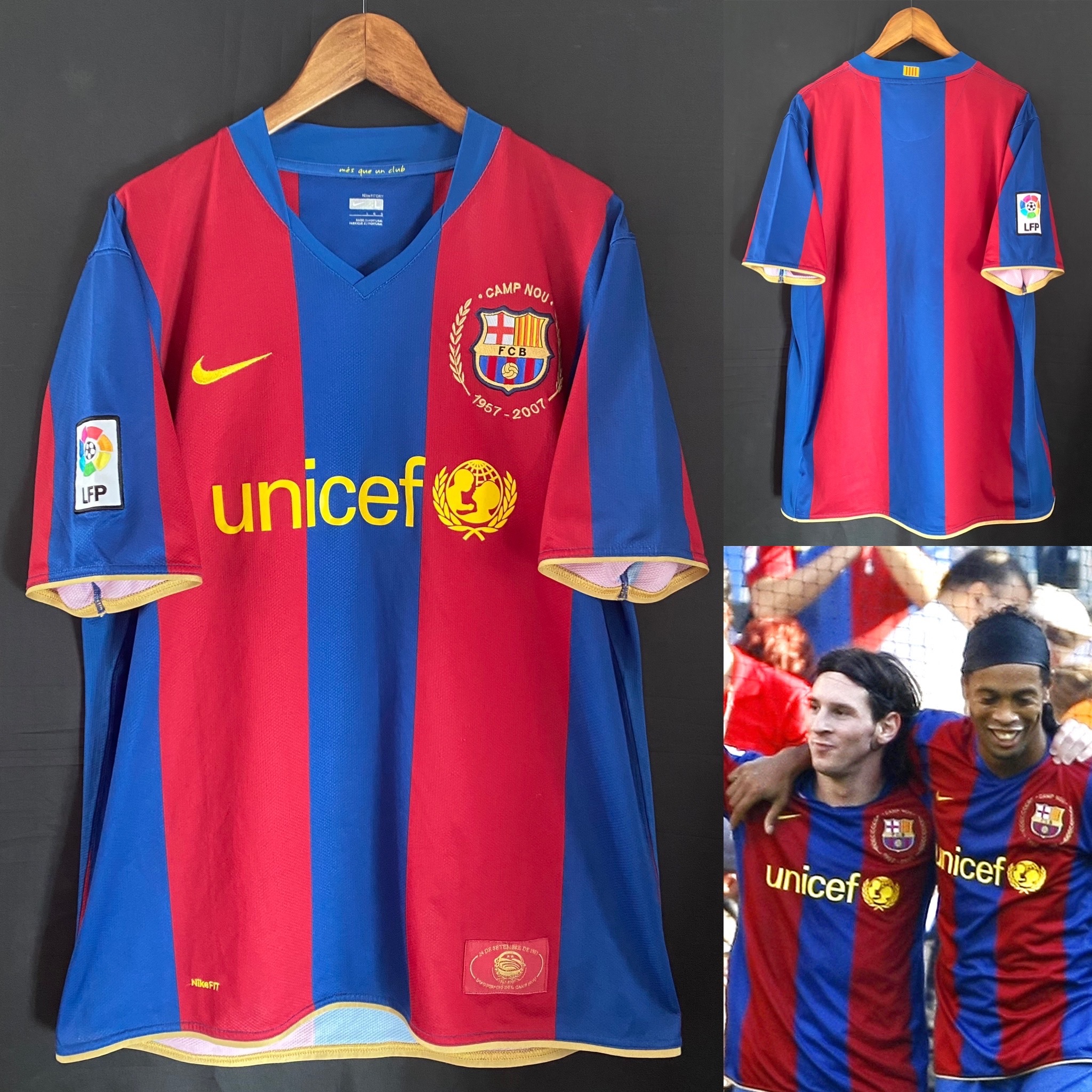 巴塞隆拿 2007-2008 Nike 主場球衣 50週年 Camp Nou