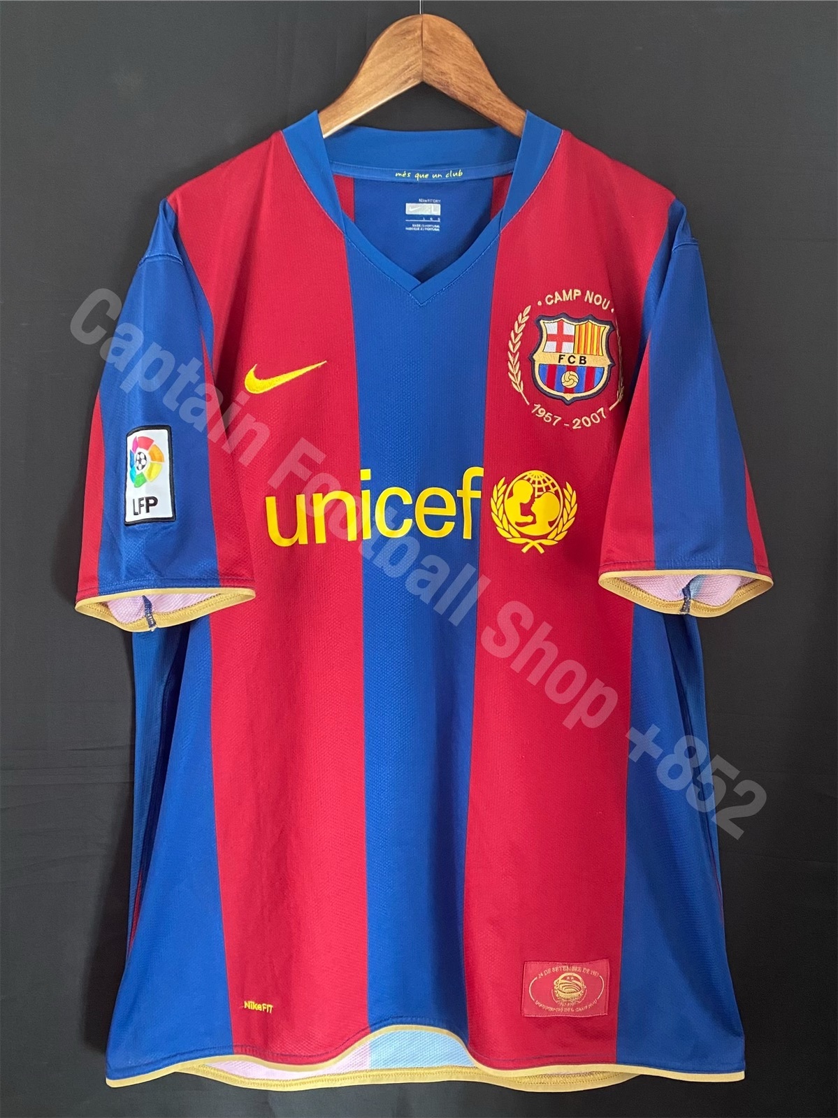 巴塞隆拿 2007-2008 Nike 主場球衣 50週年 Camp Nou