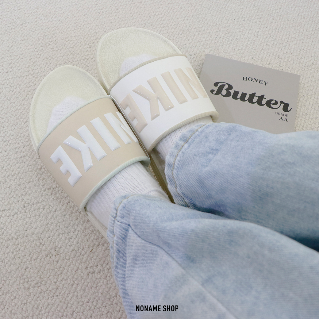 NIKE OFFCOURT SLIDE 軟Q 鴛鴦 奶茶 拖鞋 (女款)