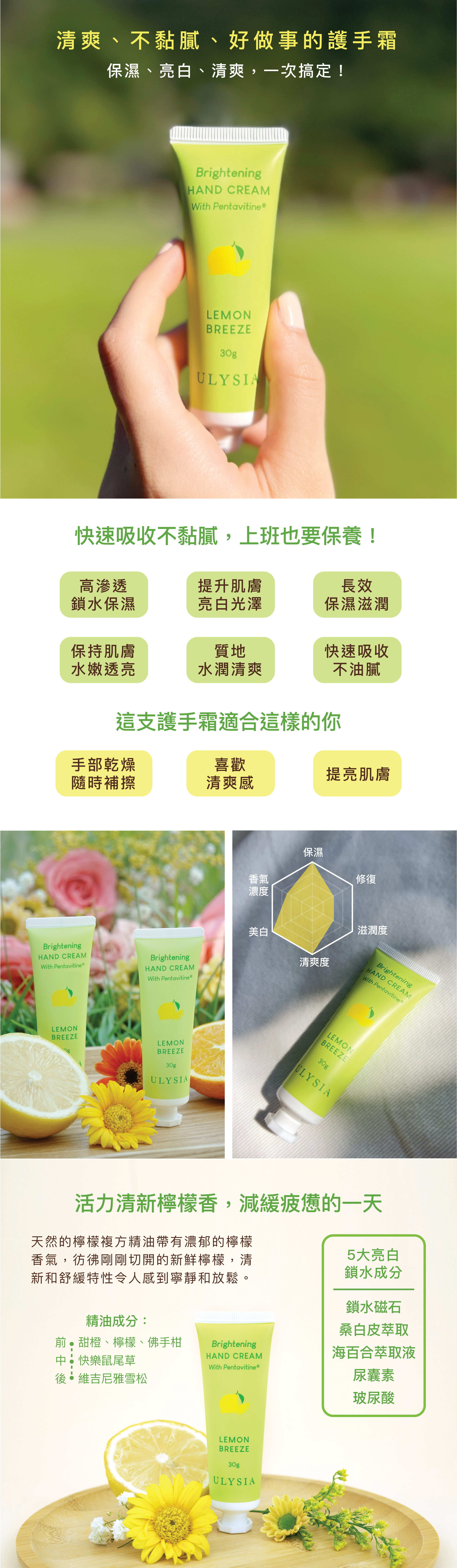 清爽、不黏膩、好做事的護手霜