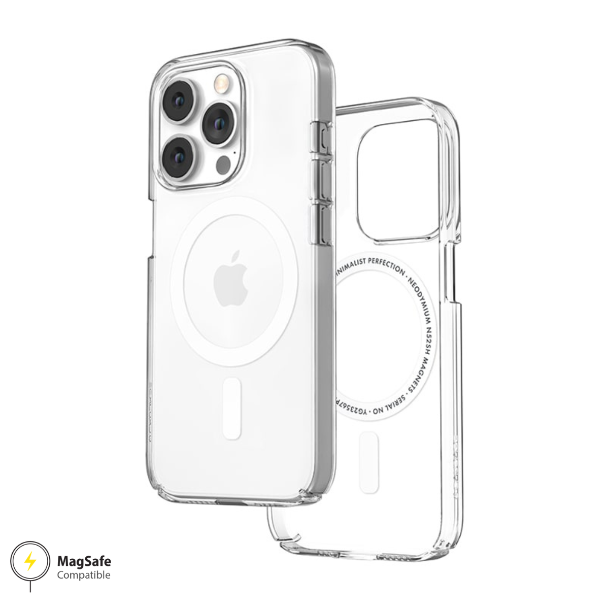 Caudabe Lucid Clear MagSafe  玻璃感手機殼 -iPhone 15 Pro Max (三鏡頭)