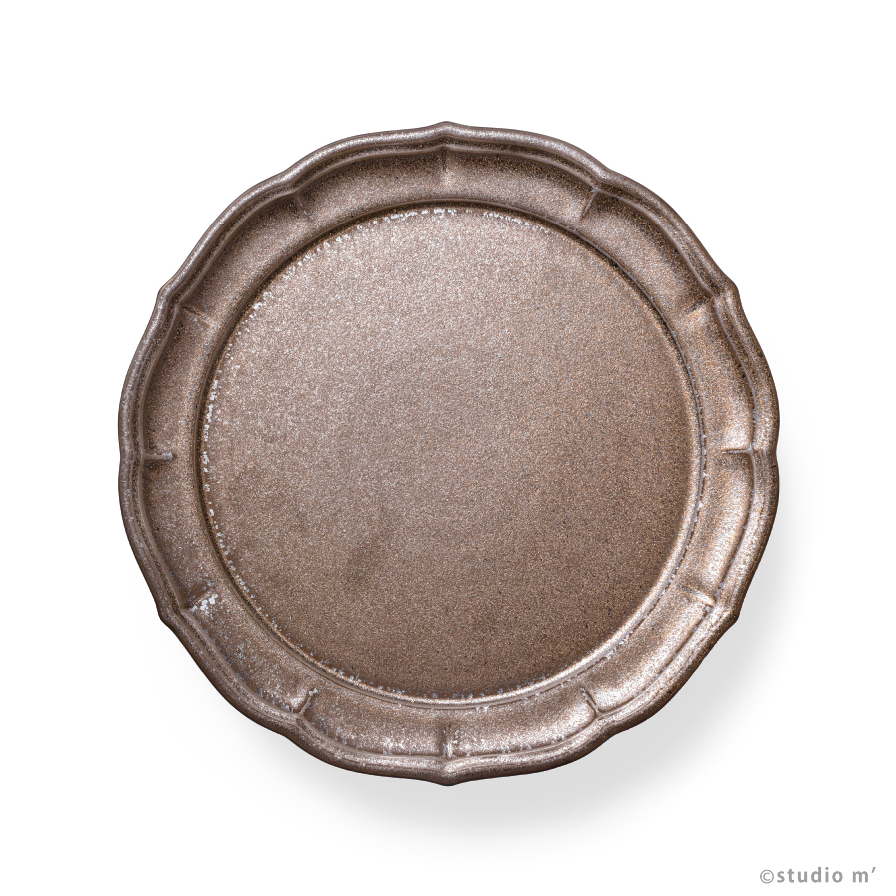 STUDIO M' - Parler 花瓣高台點心盤24cm / 咖啡