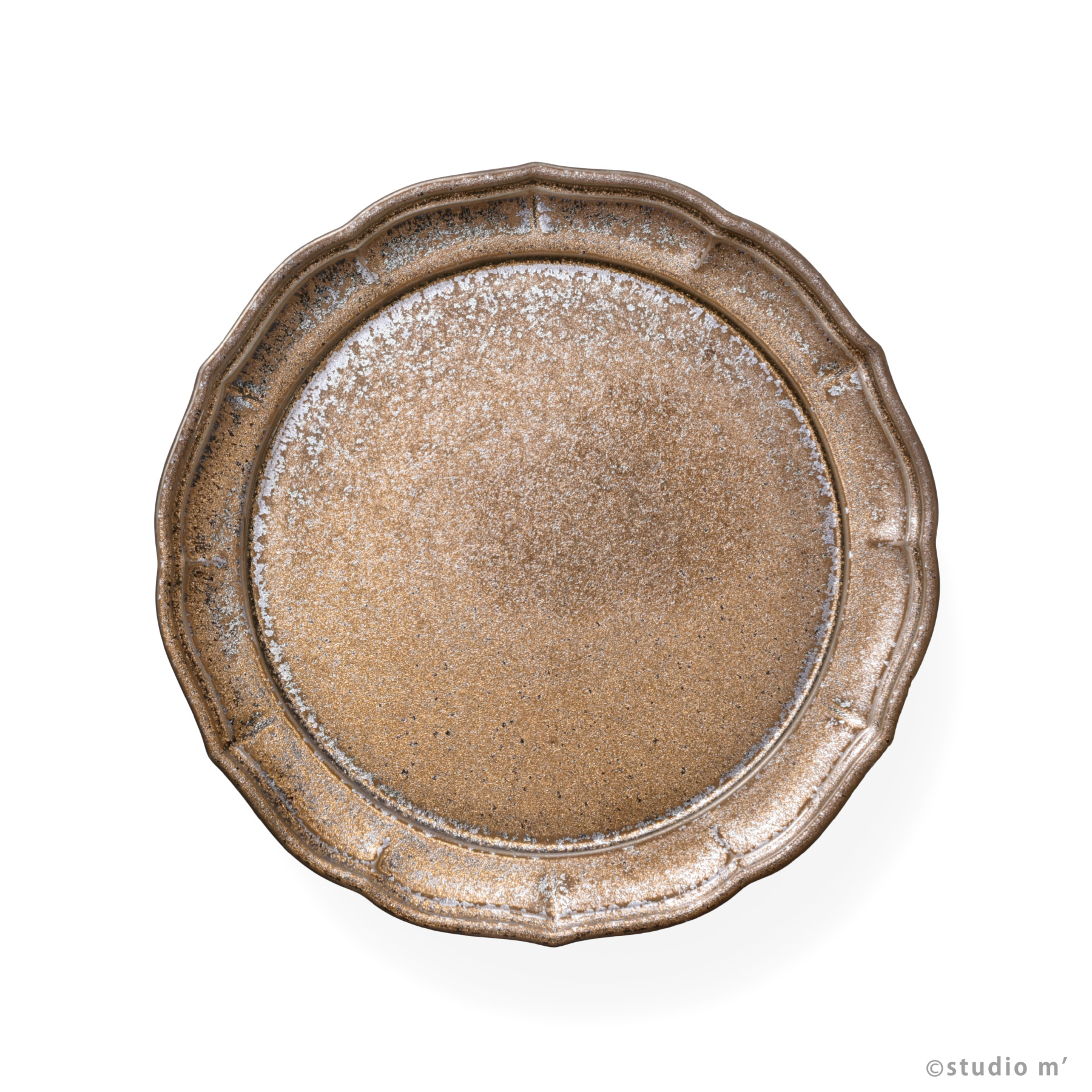 STUDIO M' - Parler 花瓣高台點心盤21cm / 咖啡