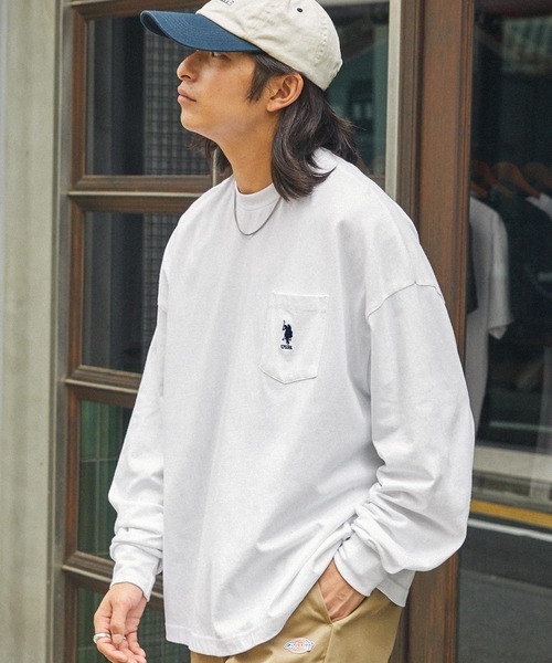 日版 U.S.POLO ASSN. One Point Logo L/S T-Shirt [LC859]