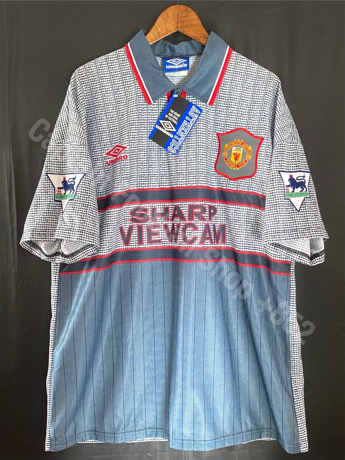 (全新有牌) 曼聯 1995-1996 Umbro 作客球衣 #28 BECKHAM