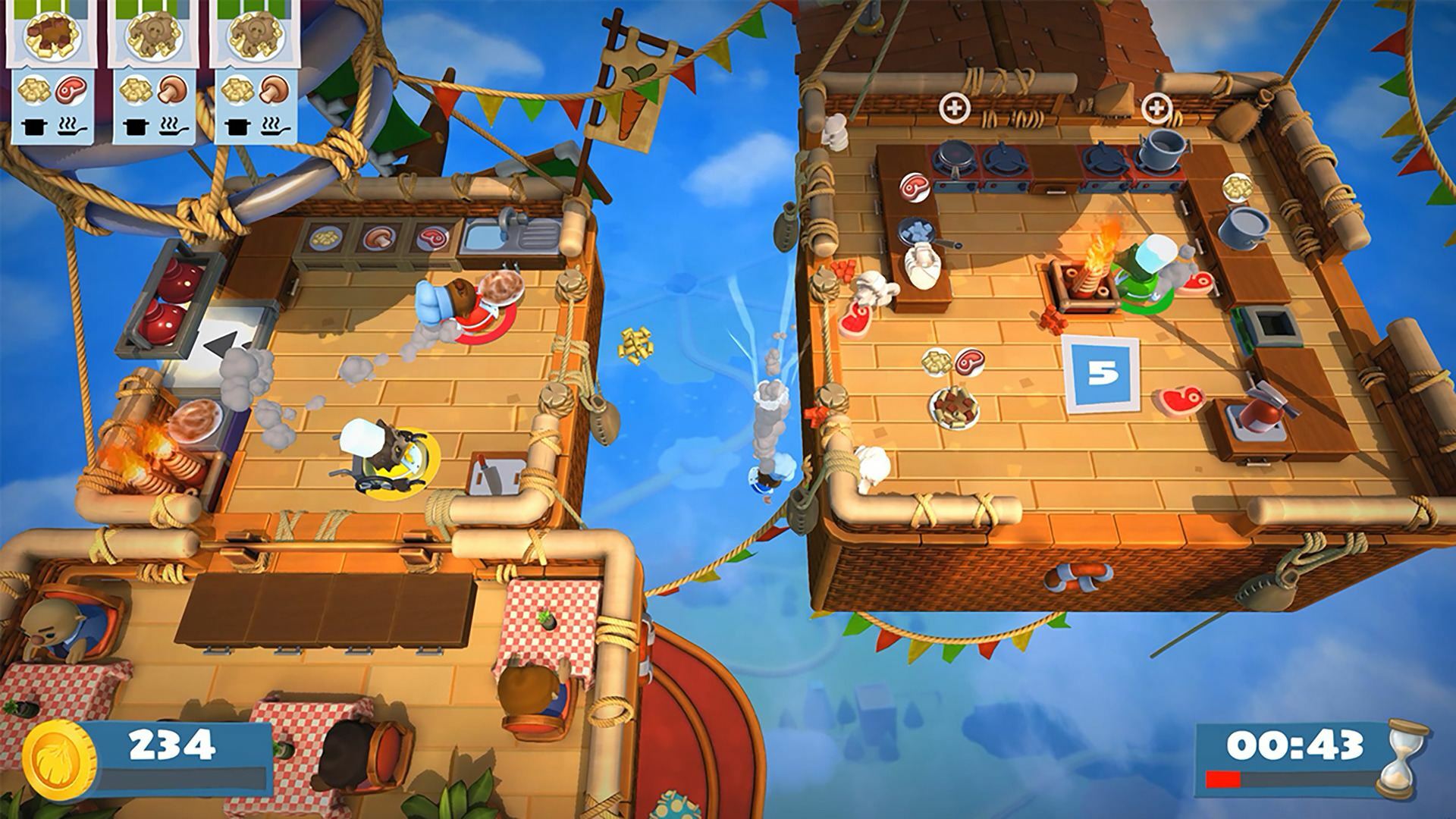 PS4 煮過頭 + 煮過頭 2 Overcooked! + Overcooked! 2 中英文合輯版