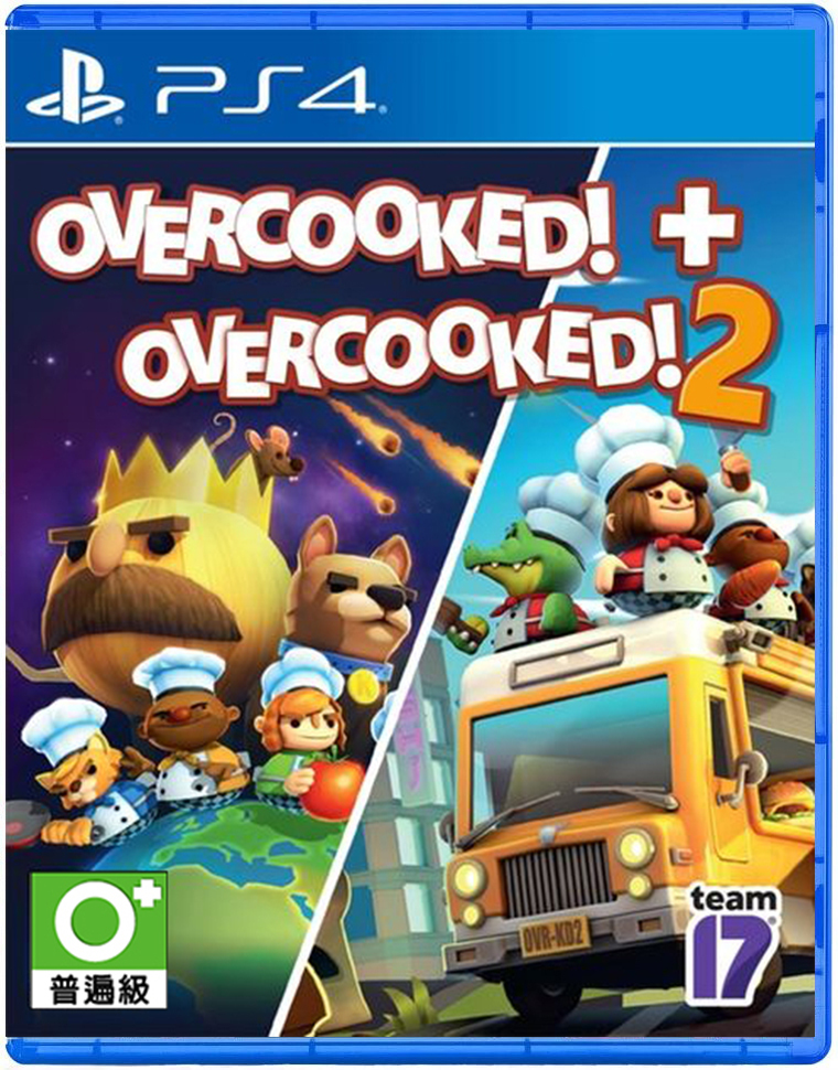PS4 煮過頭 + 煮過頭 2 Overcooked! + Overcooked! 2 中英文合輯版