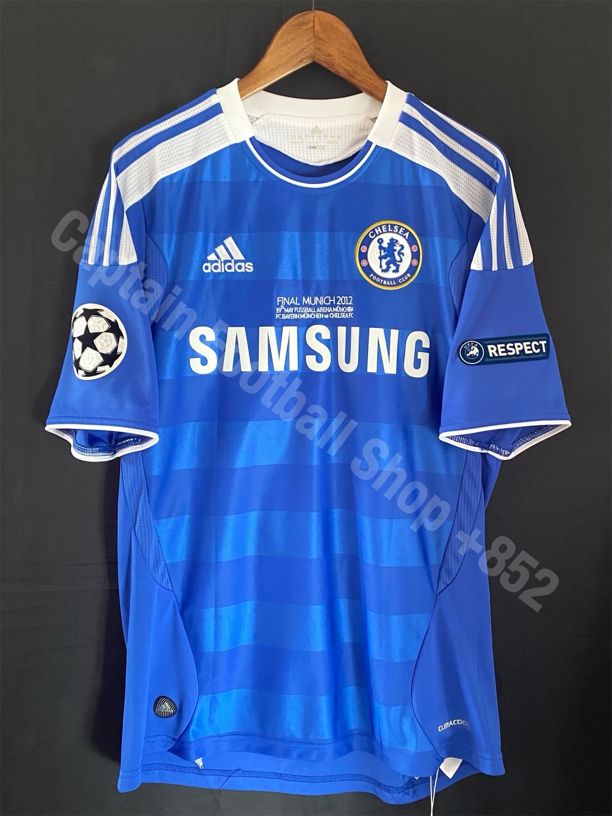 Chelsea 2011-2012 UEFA Champions League Final Adidas Home Shirt #8 LAMPARD
