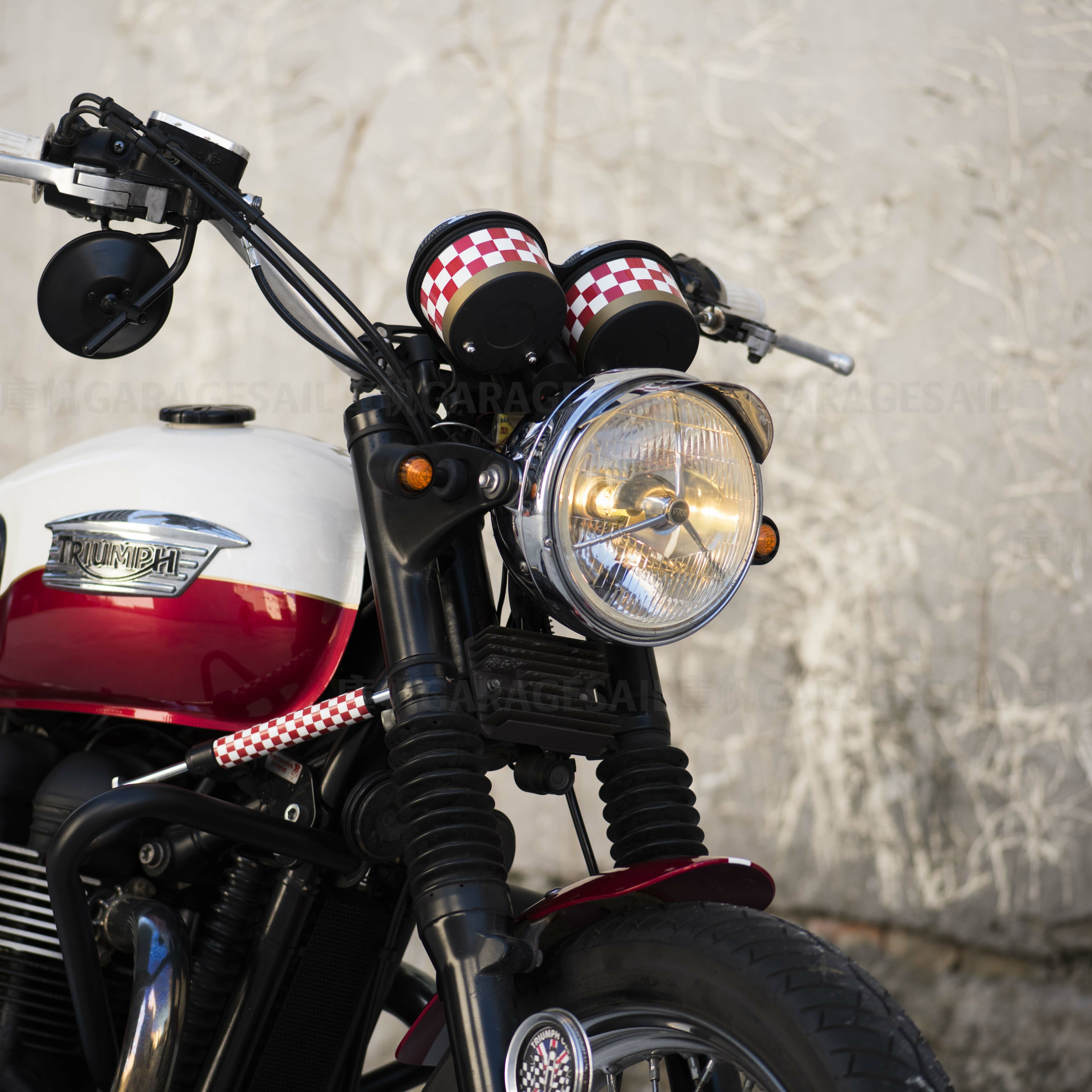 7吋圓 吊耳式 復刻P700 燈簷大燈 電鍍銀