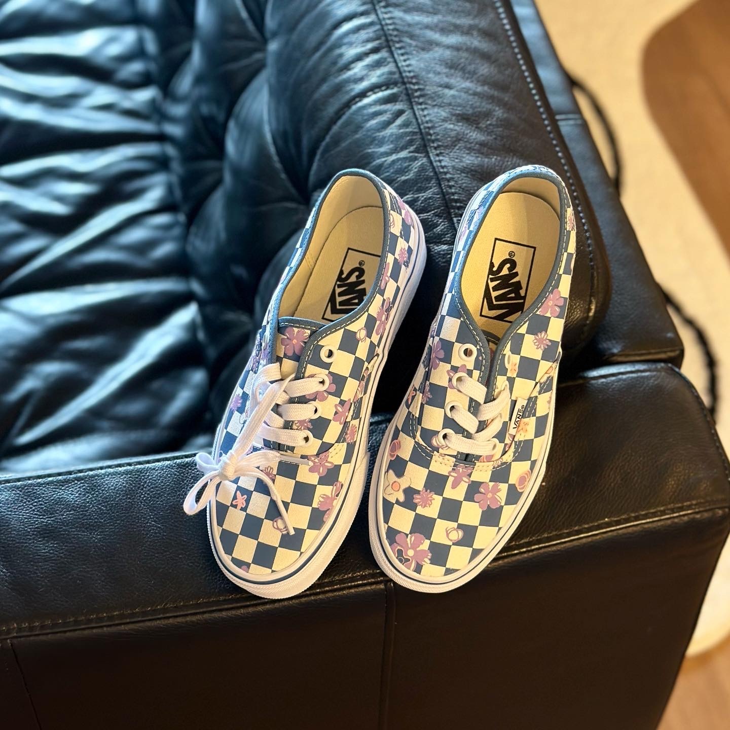 Vans Authentic 日本限定碎花薰衣草棋盤格基本款VN0A5KS9CCG