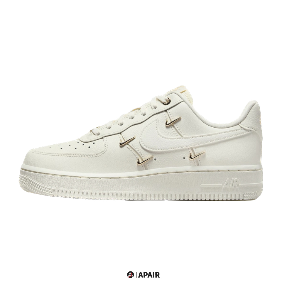 【APAIR】現貨 NIKE AIR FORCE 1 mini gold 白金 四金勾 FV3654-111