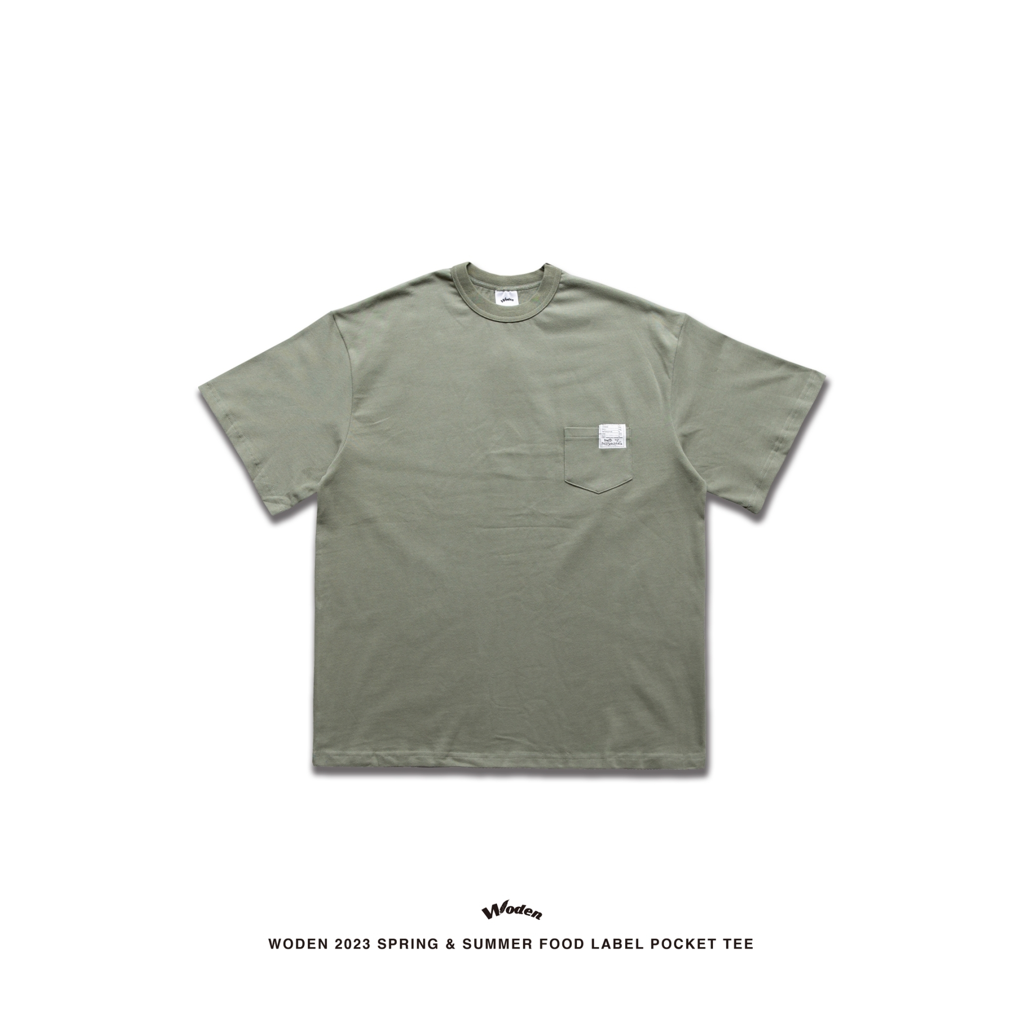 WODEN 2023 Spring & Summer Food Label Pocket tee 綠色款