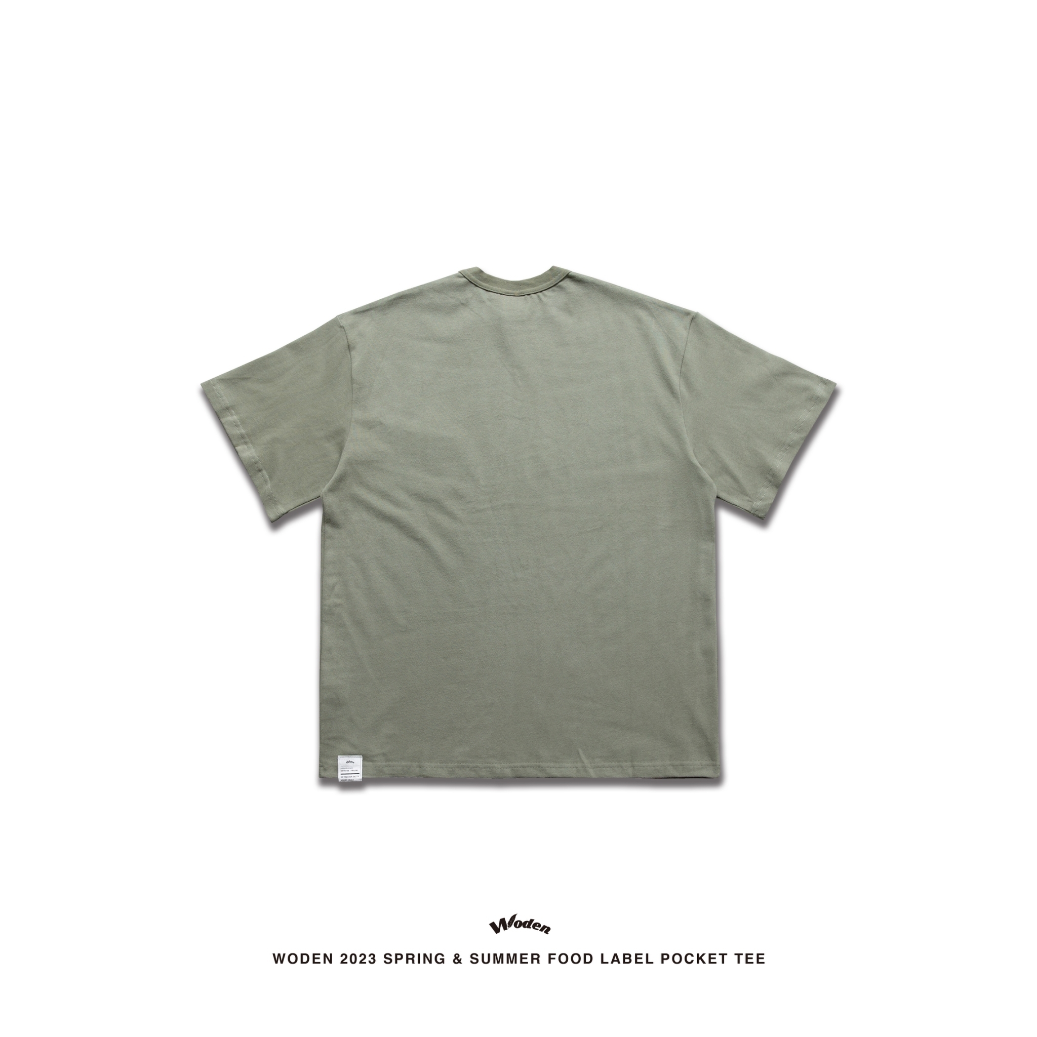 WODEN 2023 Spring & Summer Food Label Pocket tee 綠色款