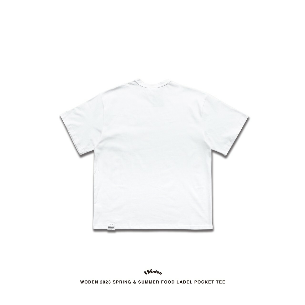 WODEN 2023 Spring & Summer Food Label Pocket tee 白色