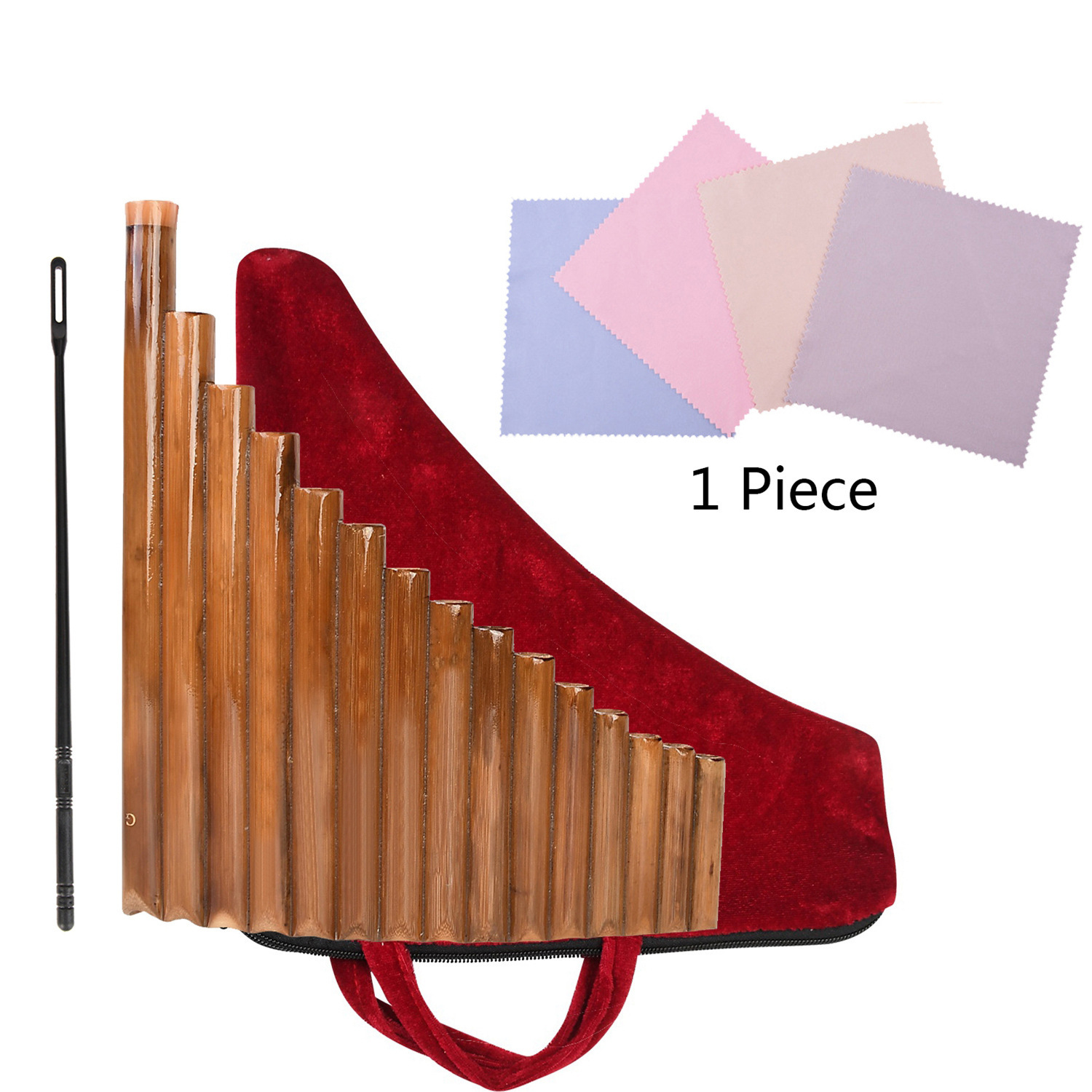 15 Pipes G Key Pan Flute Chinese Traditional Instrument