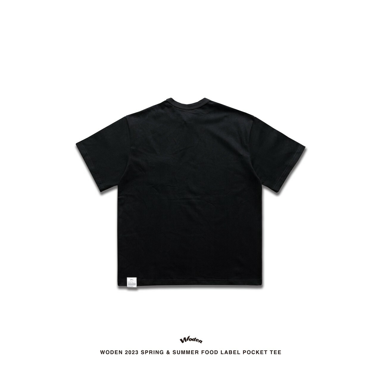 WODEN 2023 Spring & Summer Food Label Pocket tee 黑色款