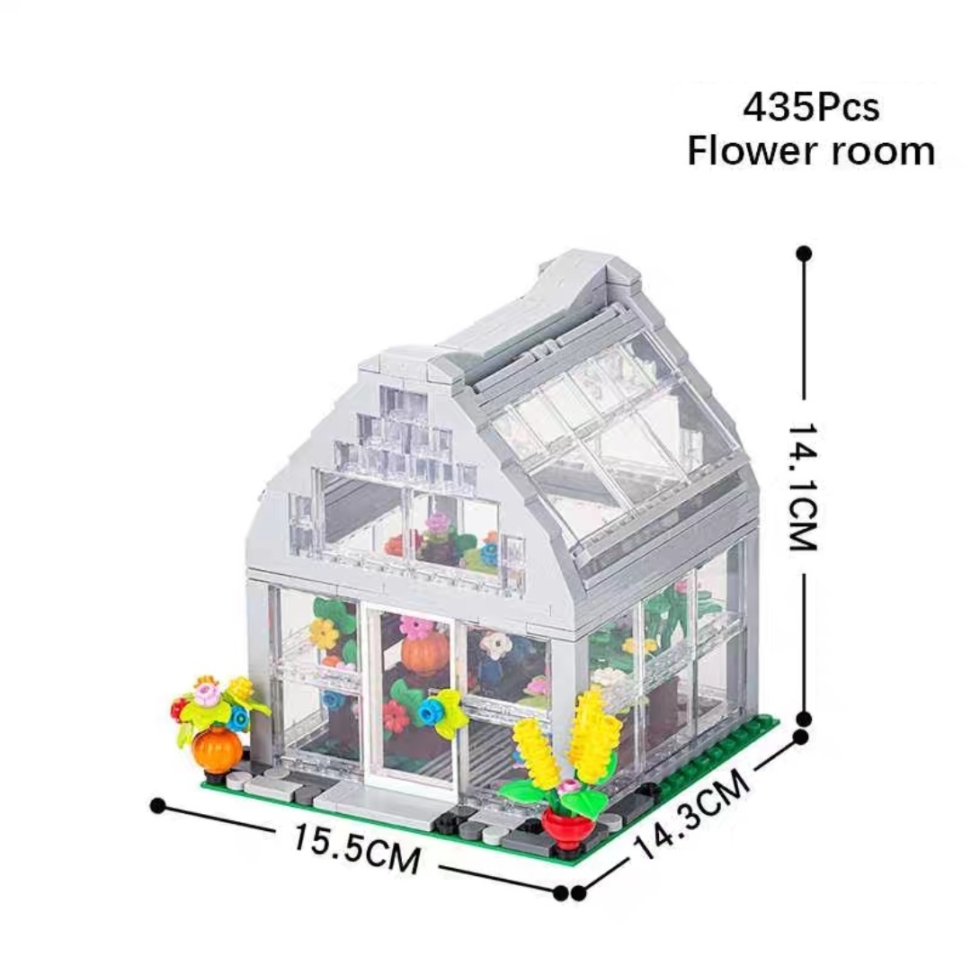 MOC Flower Room Buildings Set Fit Lego NO BOX MOC3012