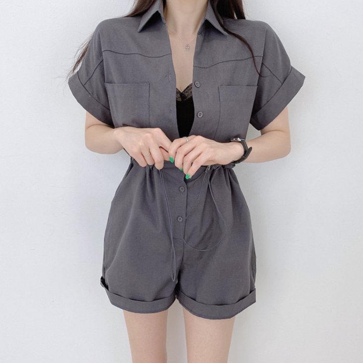 短袖連身褲
