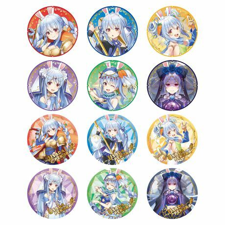 「第2團」「官品代購」  Pekora兎田ぺこら 👯‍♀️ 全マルイ兎化計画0101 周邊通販 #4 襟章SET