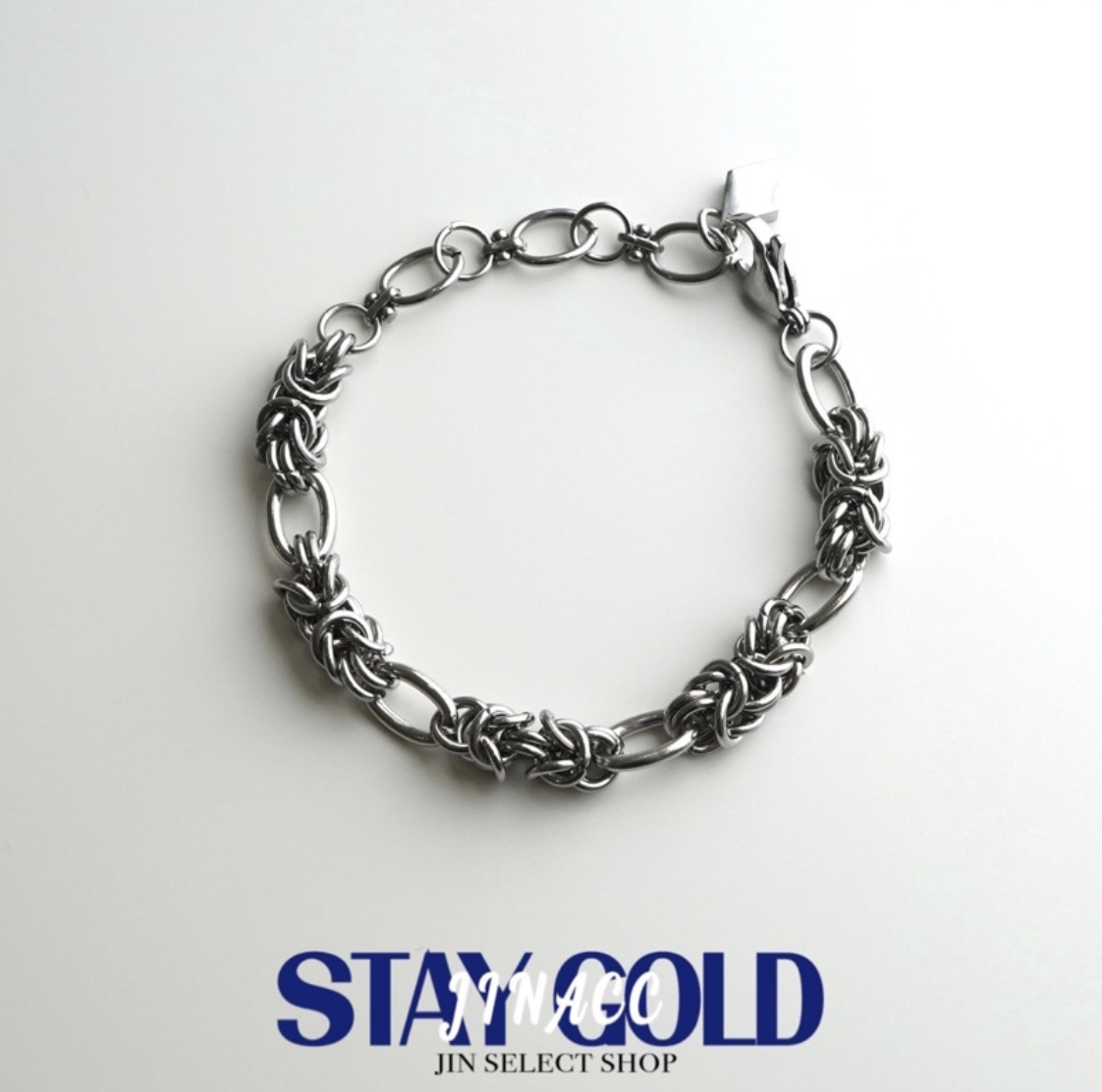 JIN ACC 麻花繩結打結造型手鍊 手鍊 麻花 鈦鋼 飾品 配件
