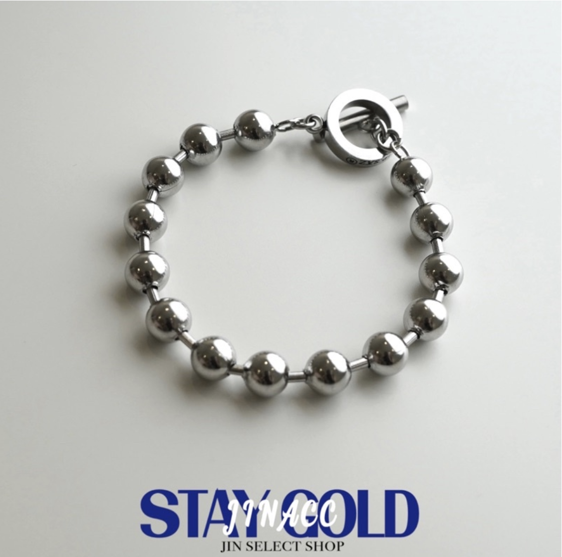 JIN ACC 鈦鋼OT扣圓珠串接手鍊 手鍊 飾品 配件 手環