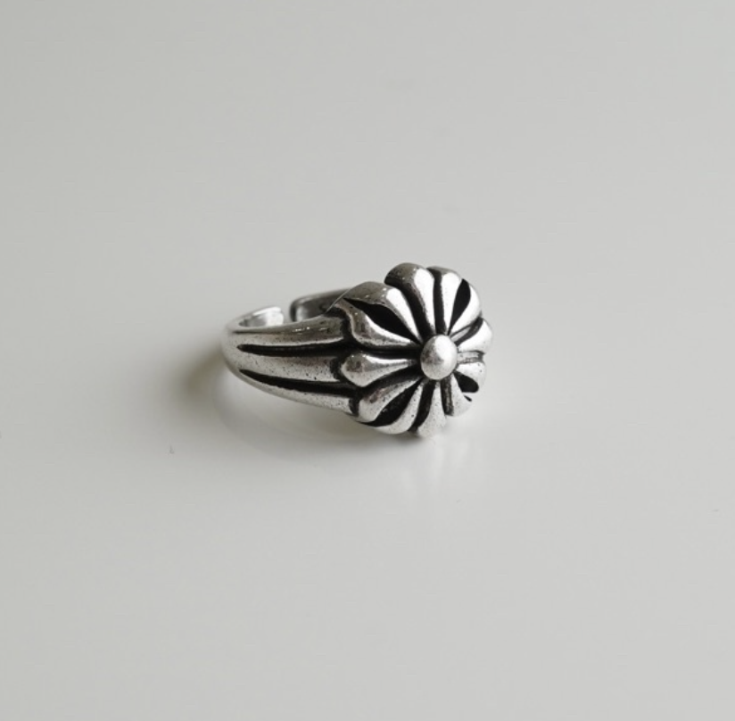 JIN ACC 雕刻歌德花戒指