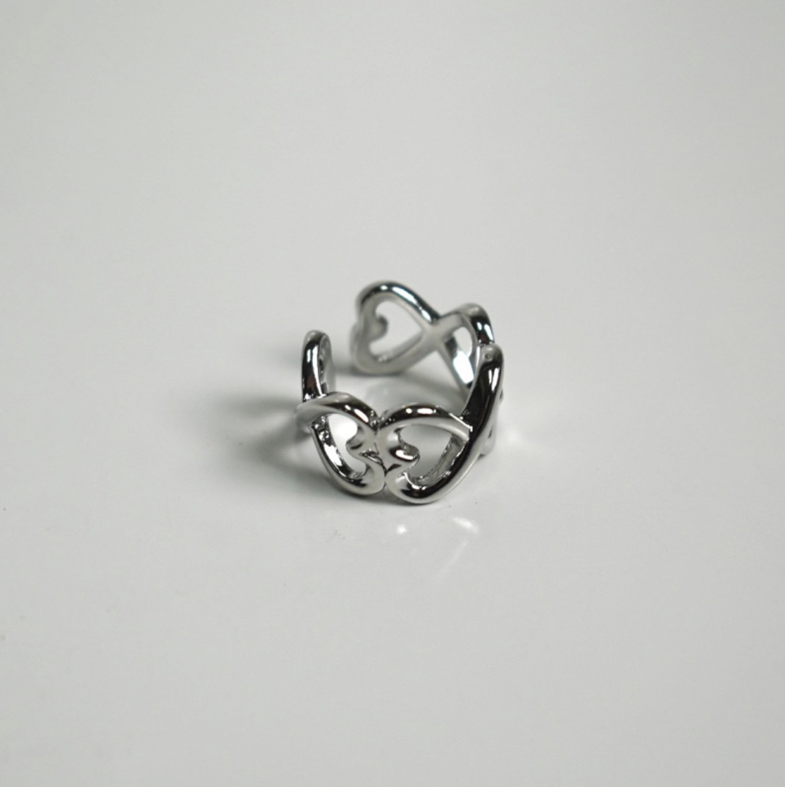 JIN ACC （愛心系列）可調戒圍 造型戒指- 愛心蝴蝶結