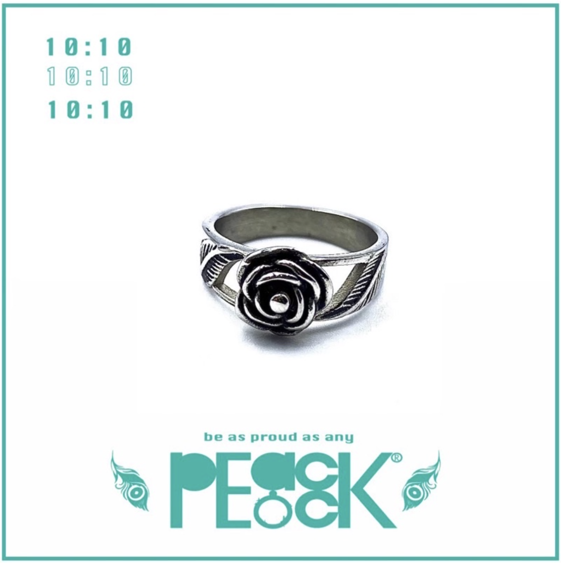 設計品牌 PCOK.Studio 立體玫瑰雕花作舊戒指 戒指 雕花 刻印 立體 玫瑰 樹葉 做舊 飾品 配件