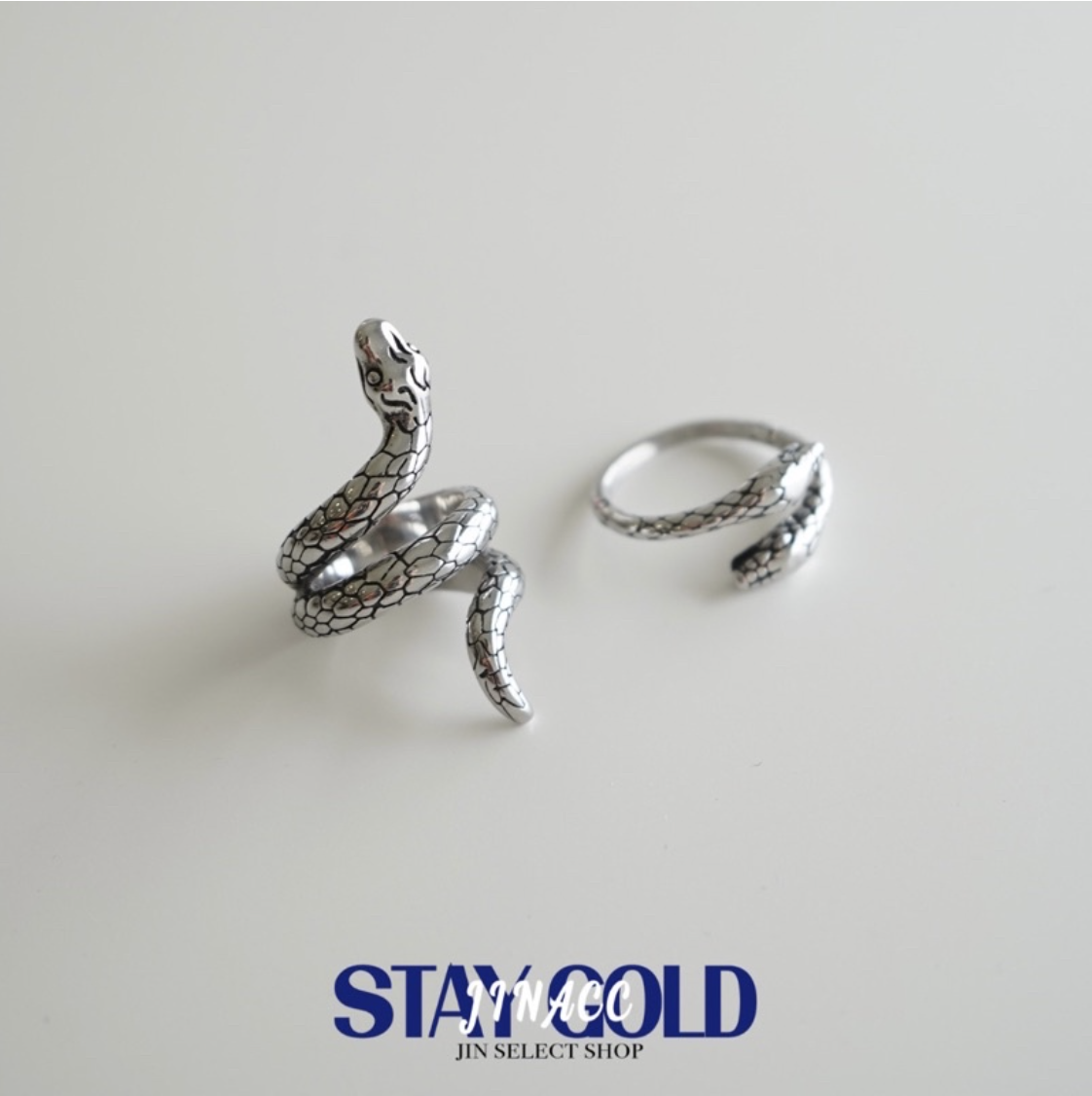 JIN ACC 盒裝 平價飾品 蛇 單頭蛇 雙頭蛇 戒指 飾品 配件