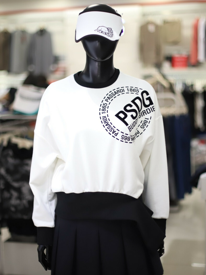 女 303M 韓國Passardi 高球品牌正品折扣/春夏新款 時尚印花英文字母 休閒版套頭長袖T/高爾夫球衣