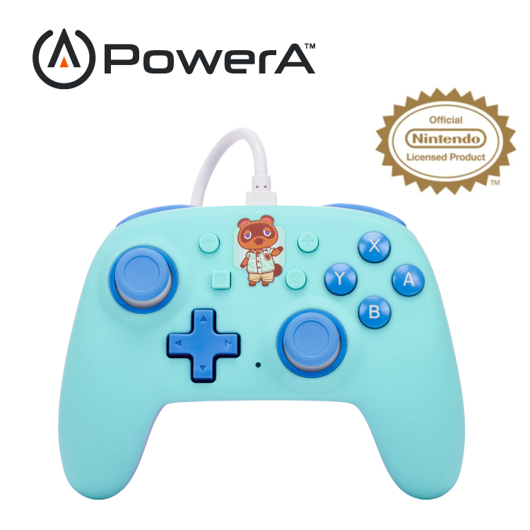 【PowerA】|任天堂官方授權|Nano有線遊戲手把(NSGP0122-01)-動物森友會