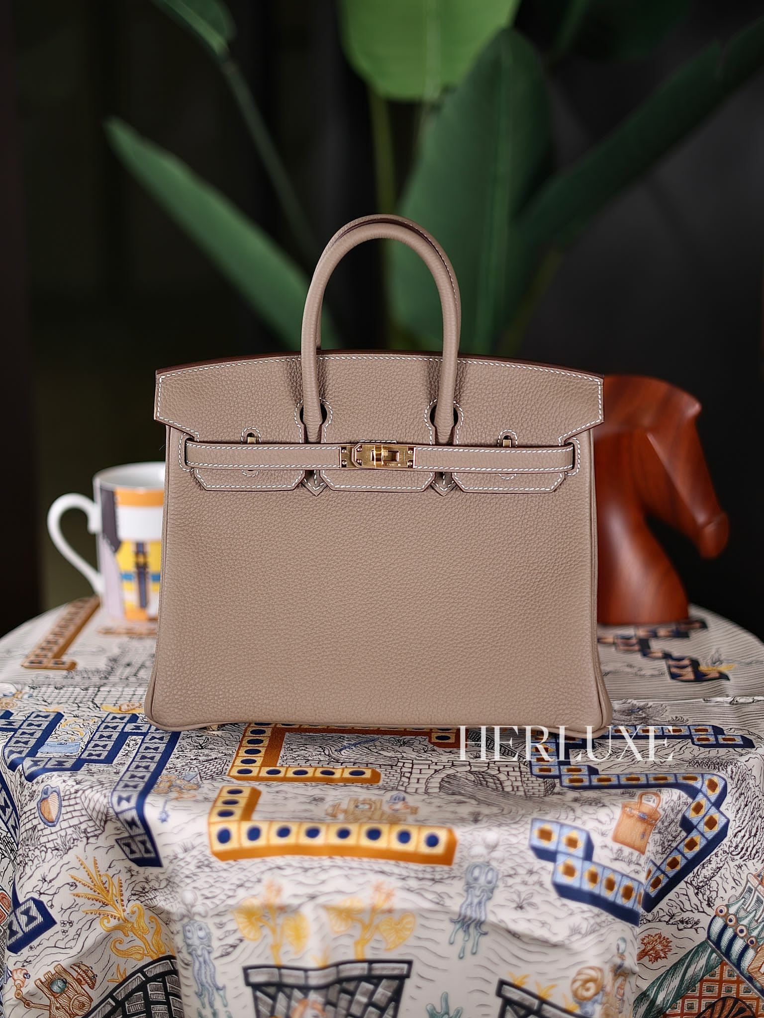 Birkin 25 18 etoupe cc togo K