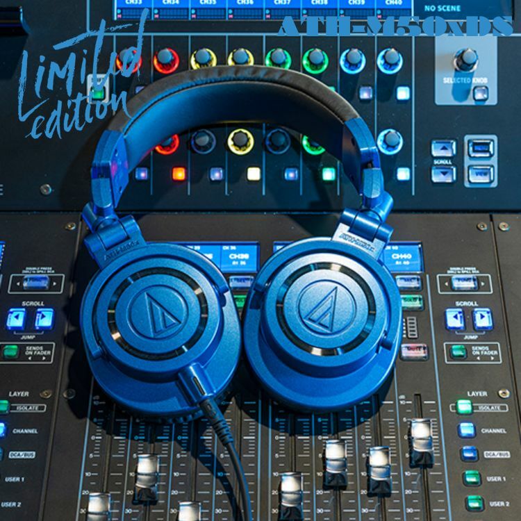 Audio-Technica 鐵三角 ATH-M50xDS 專業頭戴式耳機 - 深海藍 (特別版) #原裝行貨