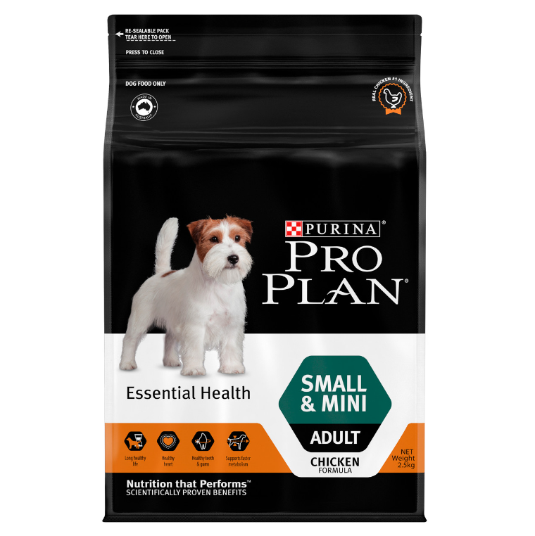 Pro Plan冠能 小型及迷你成犬健康系列 雞肉配方．2.5kg EXP:31/12/2026