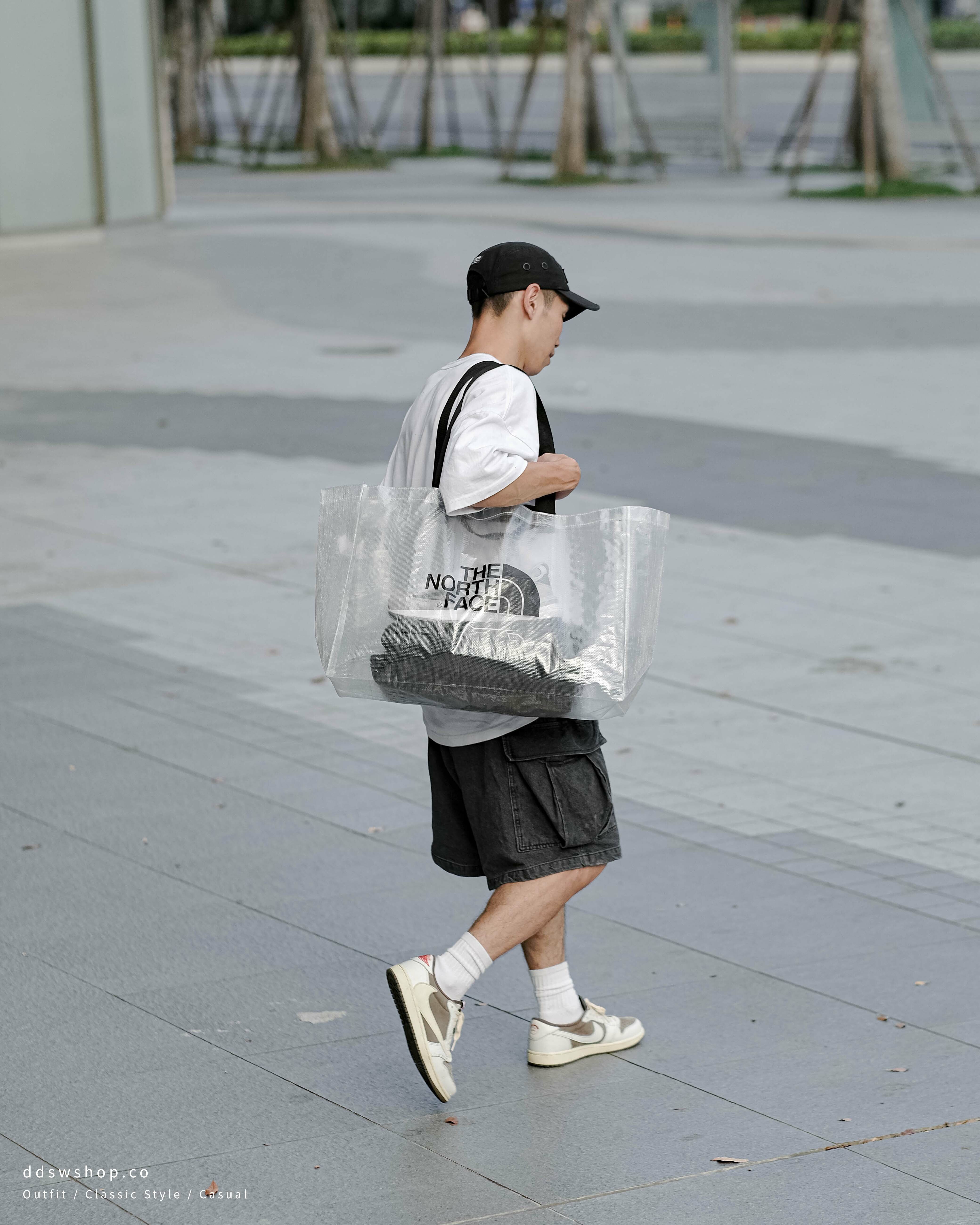 The North Face ECO 韓國限定 大容量透明環保袋 防水