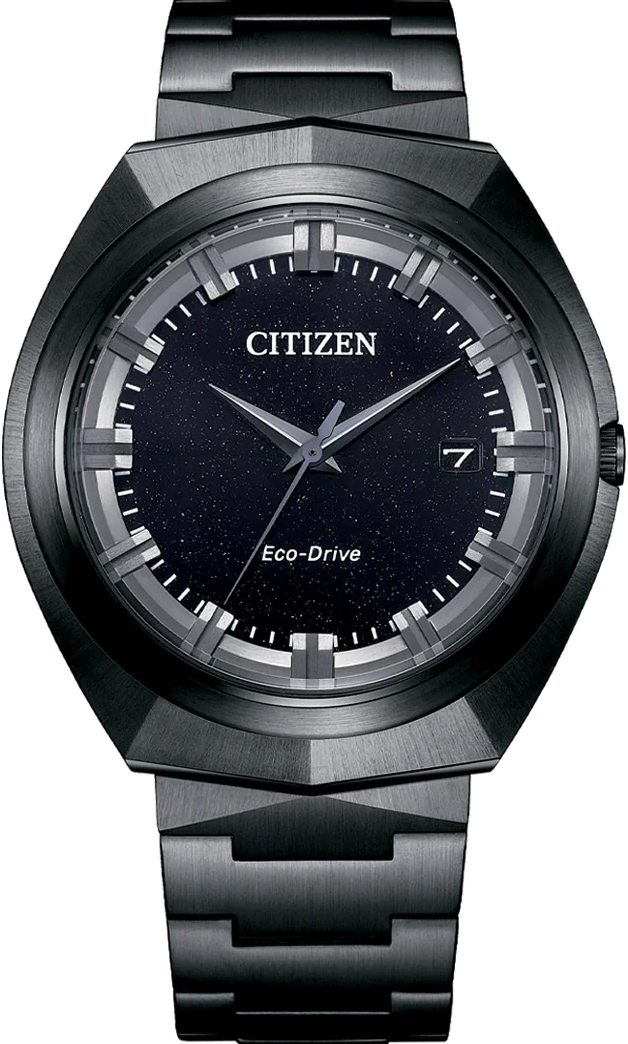 萬年鐘錶 - Citizen 星辰錶   全新E365機芯  持久動力光動能星空黑不鏽鋼男錶 BN1015-52E  錶徑42.5MM
