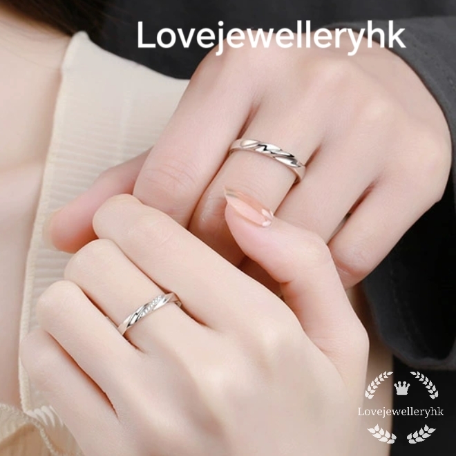 莫桑鑽情侶對戒    R041