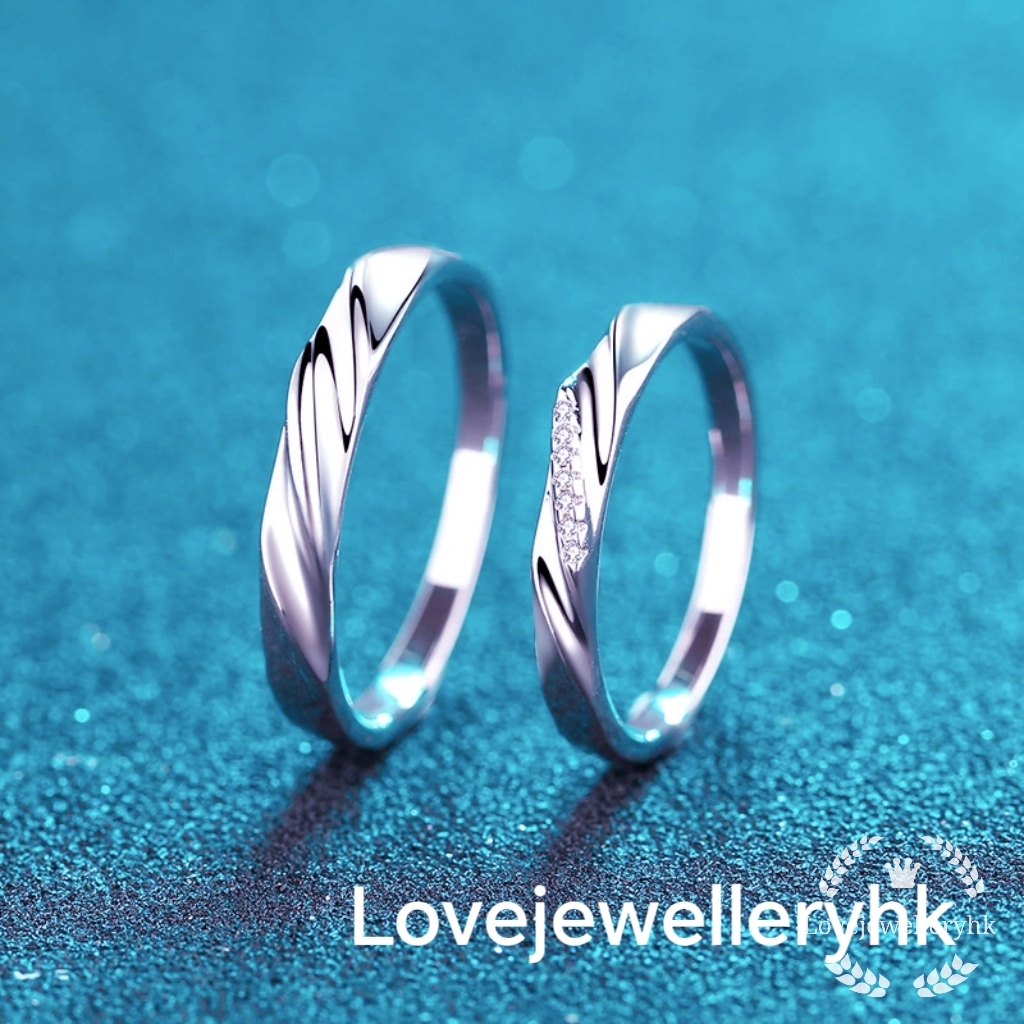 莫桑鑽情侶對戒    R041