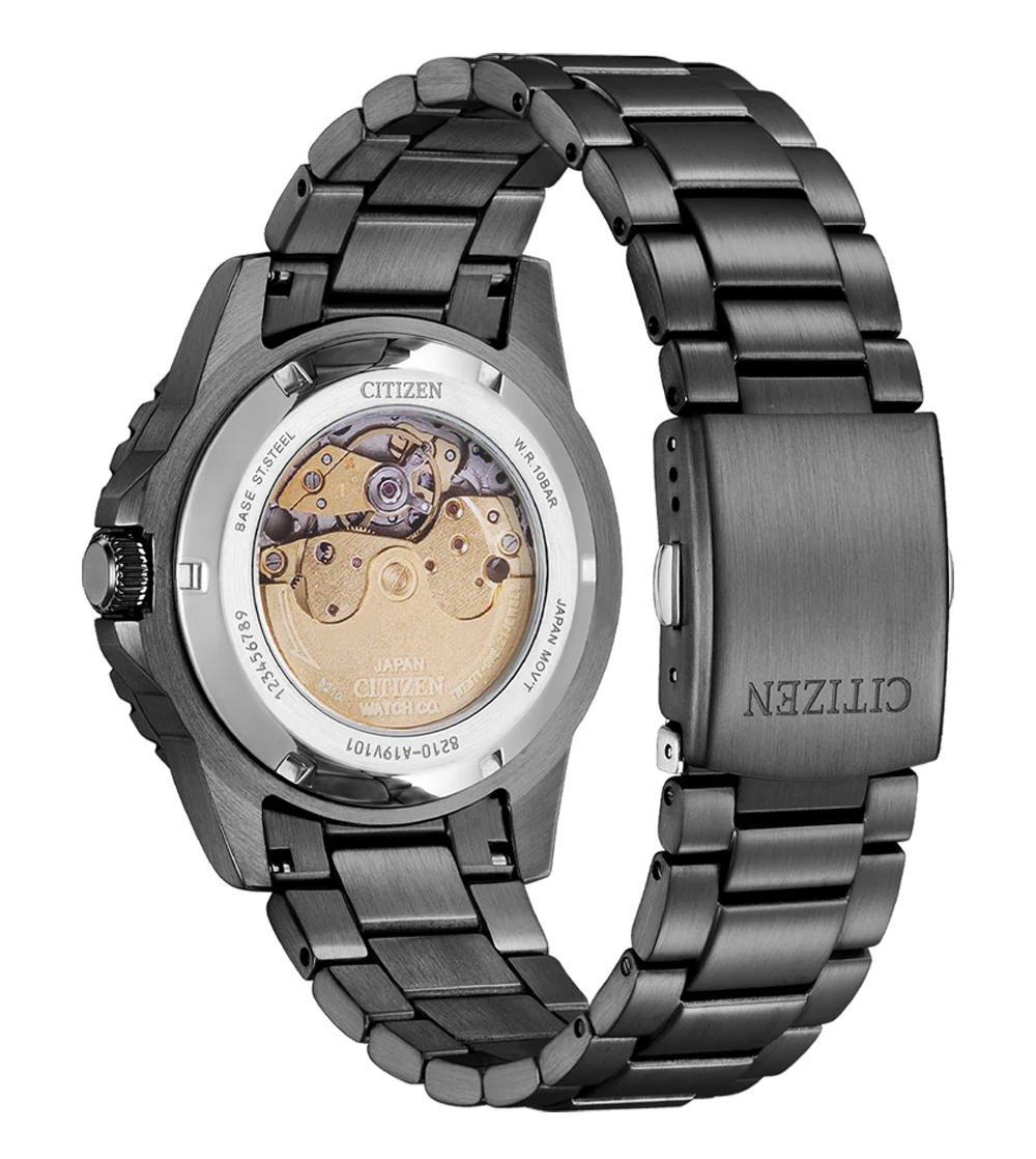 萬年鐘錶 - Citizen 星辰錶  夜光系列自動上鍊機械潛水男錶 NJ0177-84X  錶徑43MM