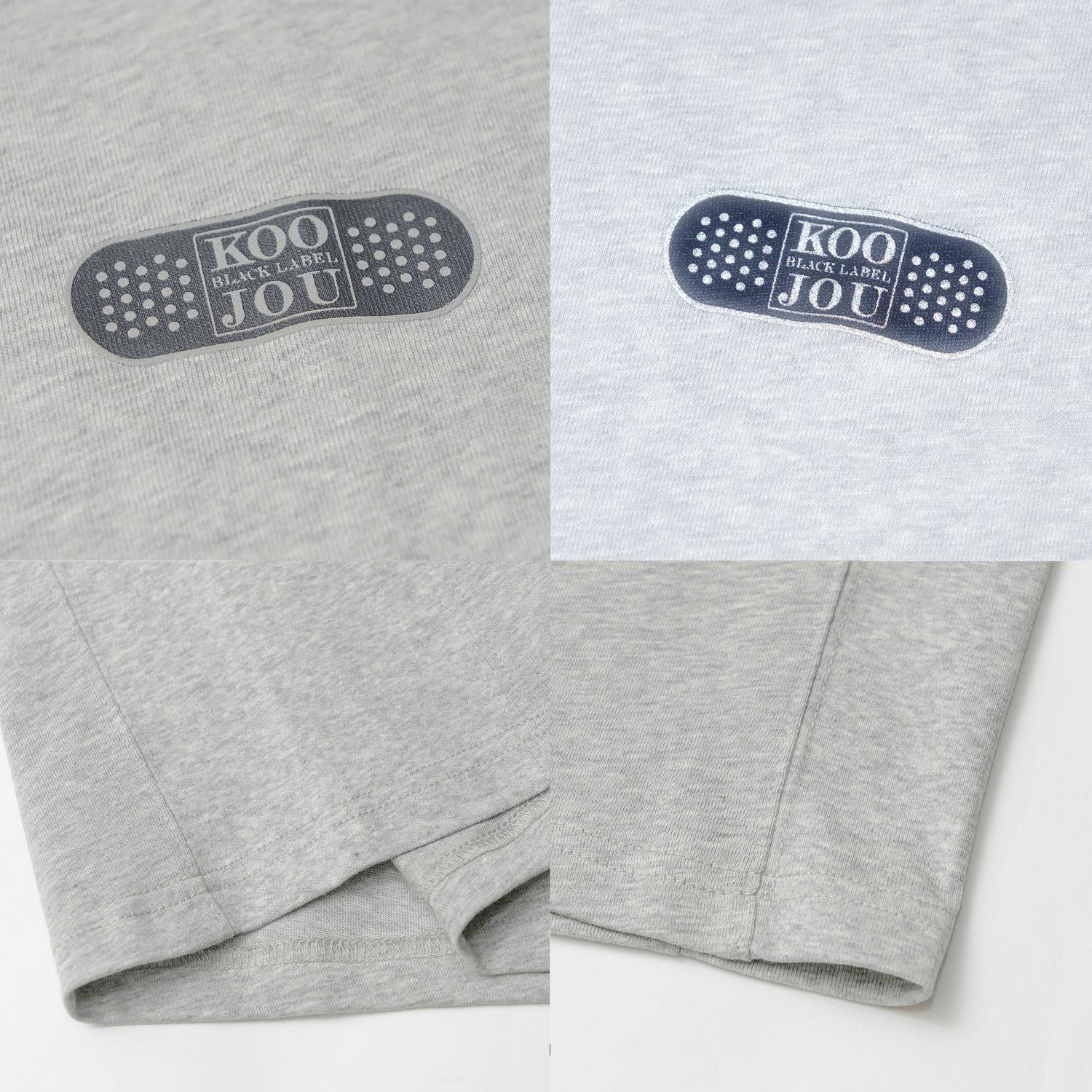 KID ® KOOJOU 黑標OK繃落肩寬版短T