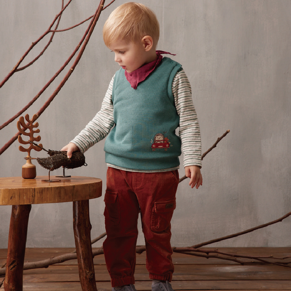 PIPPY帥氣工裝大口袋棉質長褲 磚紅