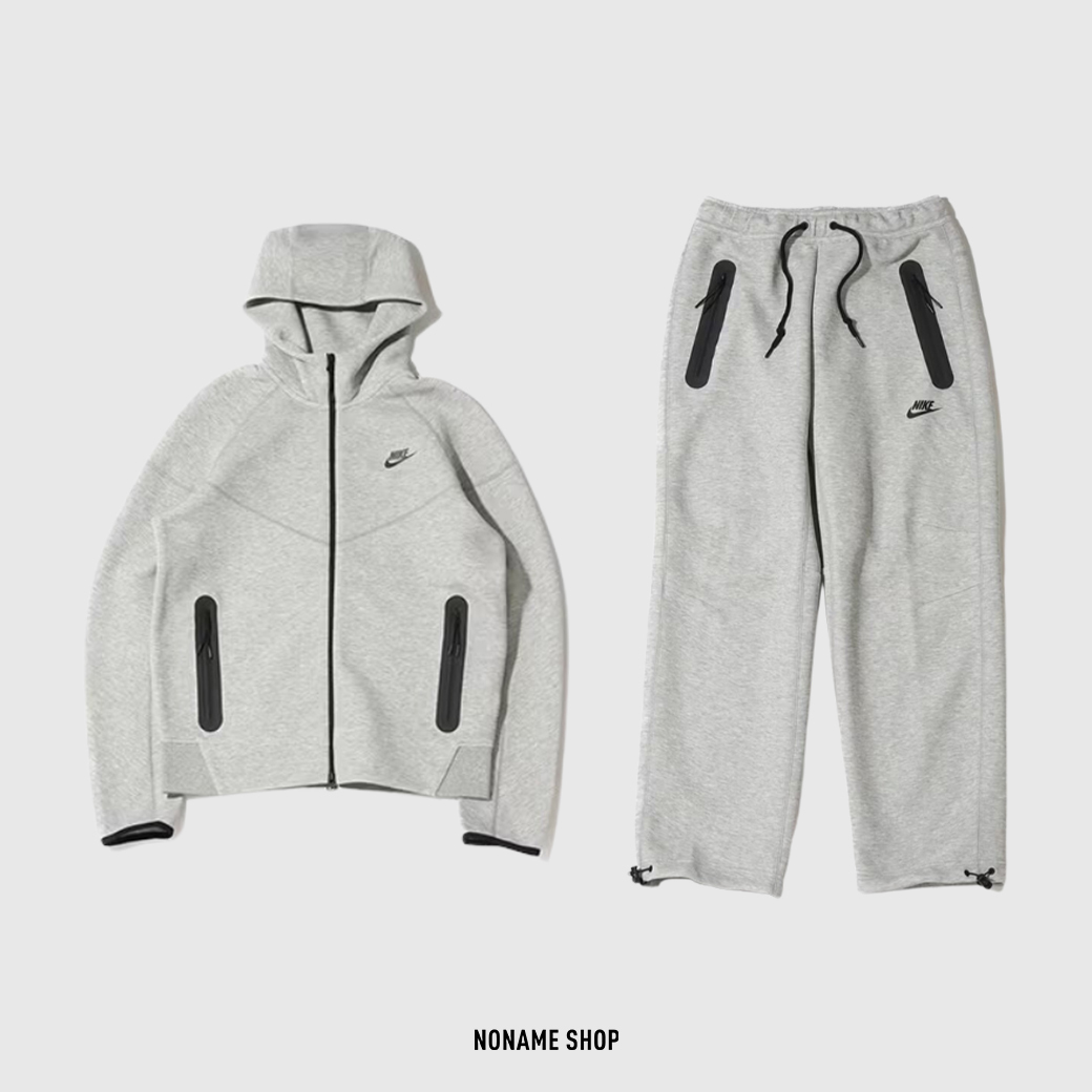 NIKE Sportswear Tech Fleece 科技棉 連帽 外套 縮口 直筒 長褲 灰色 (男款)