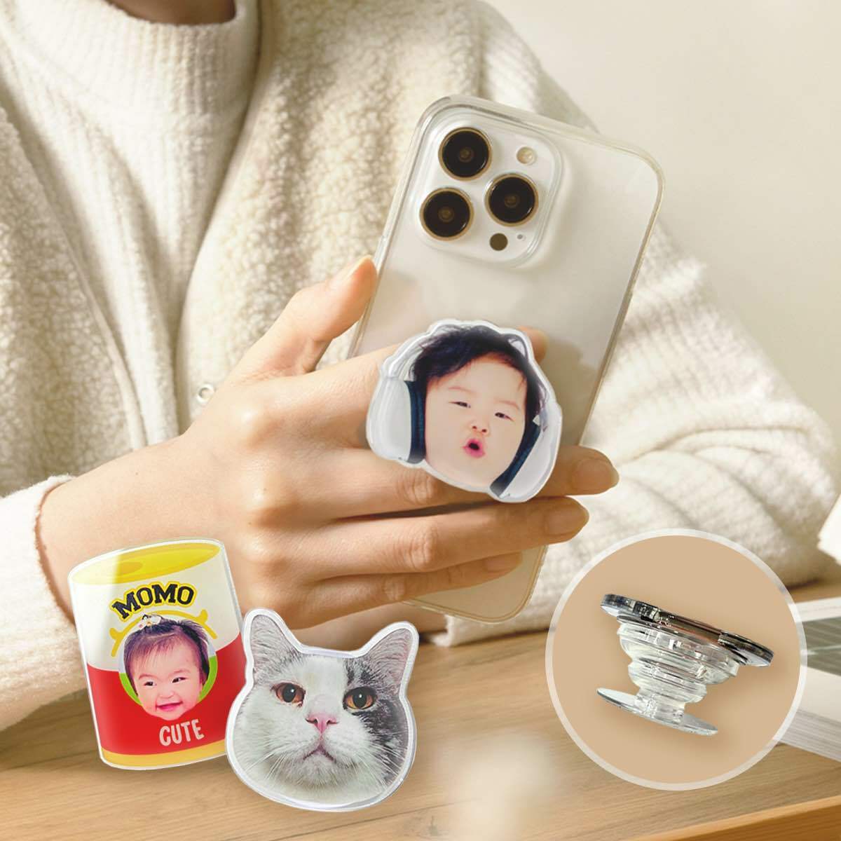 客製化亞克力手機指環支架