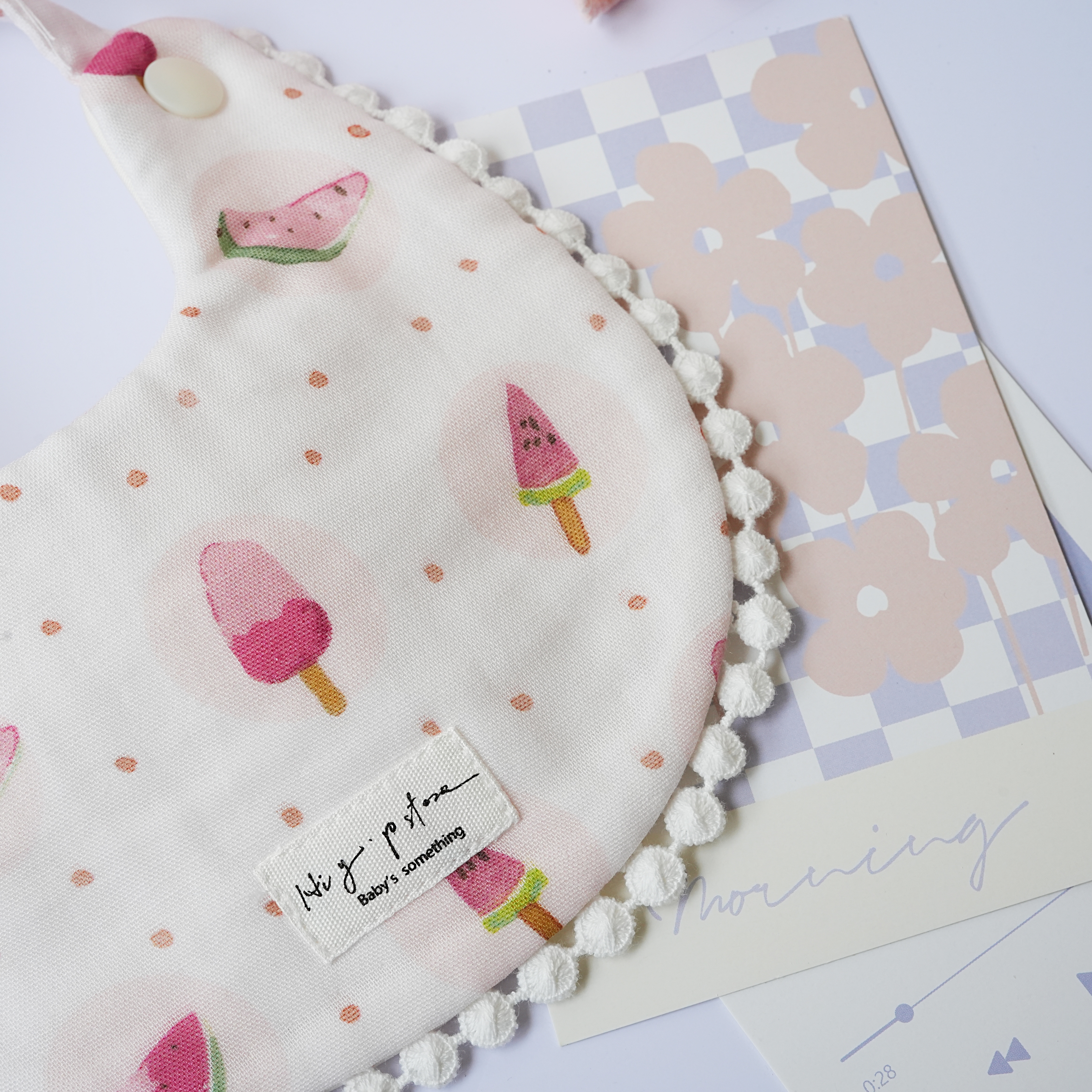 Hi Y.P store-手作圍兜-獨家設計款-西瓜棒棒冰