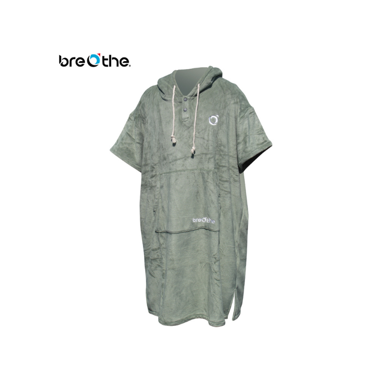 水呼吸Breathe 厚款素色珊瑚絨毛巾衣 12-CV