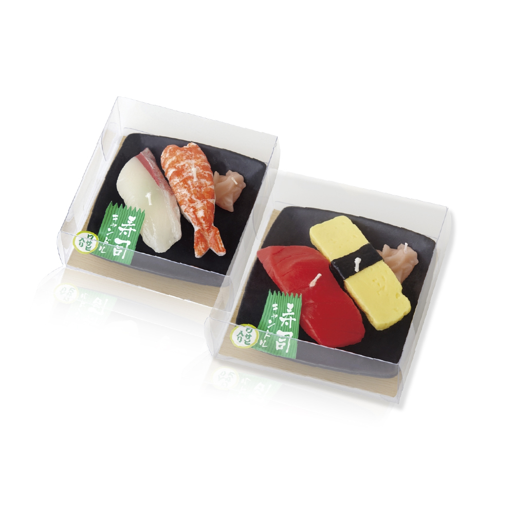 祈念造型蠟燭 生魚片壽司